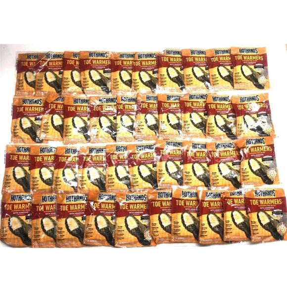 45 Pairs (90 Individual) Hothands Feet Toe Warmers W/ Adhesive Heat Exp. 3/2027 - Picture 1 of 3